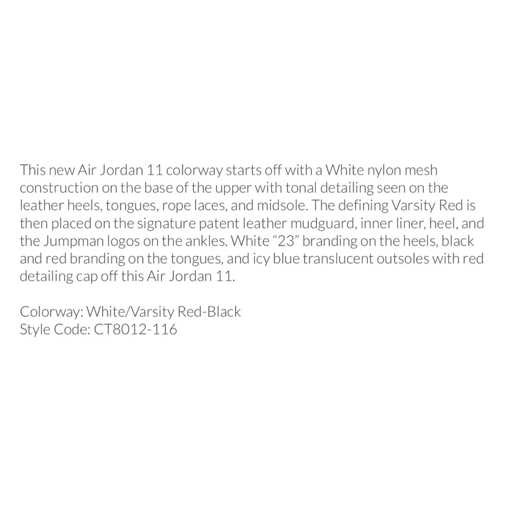 S🚫LD NIB MEN’S AIR JORDAN 11 CHERRY RED SIZE: 9 DROP DATE: 12/10/22 - Picture 7 of 15